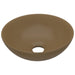 Chiuvetă de baie, crem mat, ceramică, rotund - WALTI WALTI