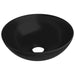 Chiuvetă pentru baie, negru mat, ceramică, rotund - WALTI WALTI