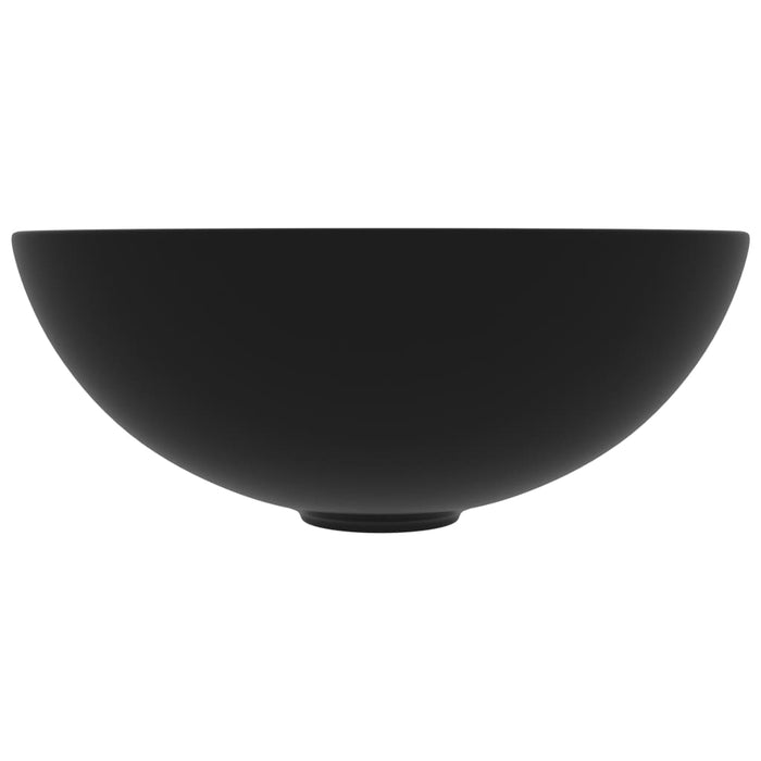 Chiuvetă pentru baie, negru mat, ceramică, rotund - WALTI WALTI