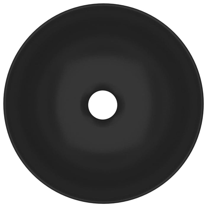 Chiuvetă pentru baie, negru mat, ceramică, rotund - WALTI WALTI