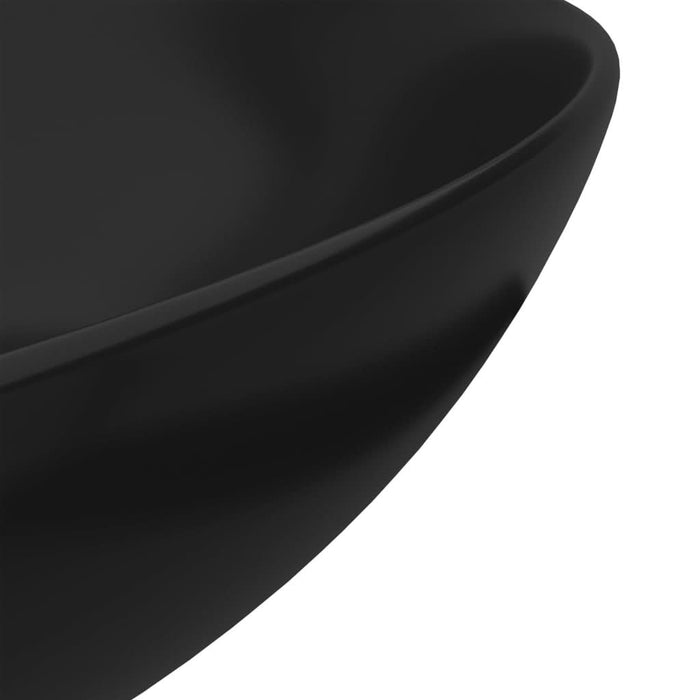 Chiuvetă pentru baie, negru mat, ceramică, rotund - WALTI WALTI