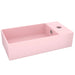 Chiuvetă de baie cu preaplin, roz mat, ceramică - WALTI WALTI