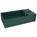 Chiuvetă de baie cu preaplin, verde închis, ceramică - WALTI WALTI