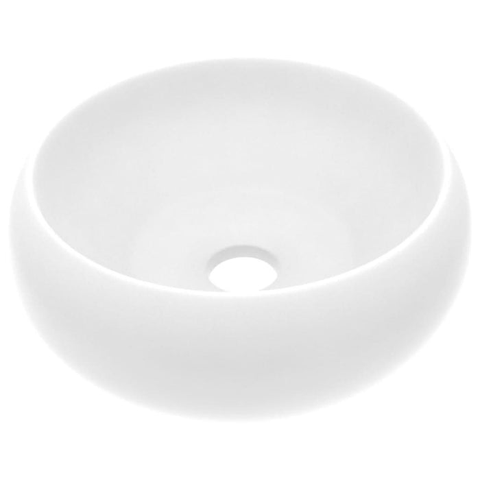 Chiuvetă de baie lux alb mat 40x15 cm ceramică rotund - WALTI WALTI
