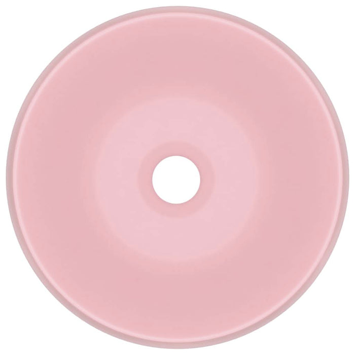 Chiuvetă de baie lux roz mat 40x15 cm ceramică rotund - WALTI WALTI