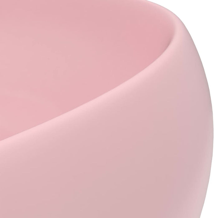 Chiuvetă de baie lux roz mat 40x15 cm ceramică rotund - WALTI WALTI