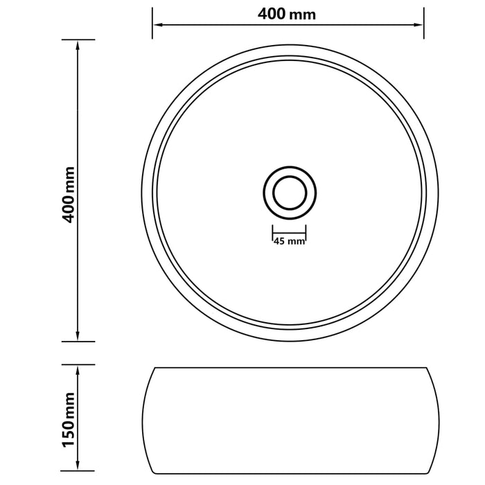 Chiuvetă de baie lux roz mat 40x15 cm ceramică rotund - WALTI WALTI