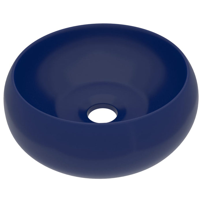 Chiuvetă baie lux albastru închis mat 40x15 cm ceramică rotund - WALTI WALTI