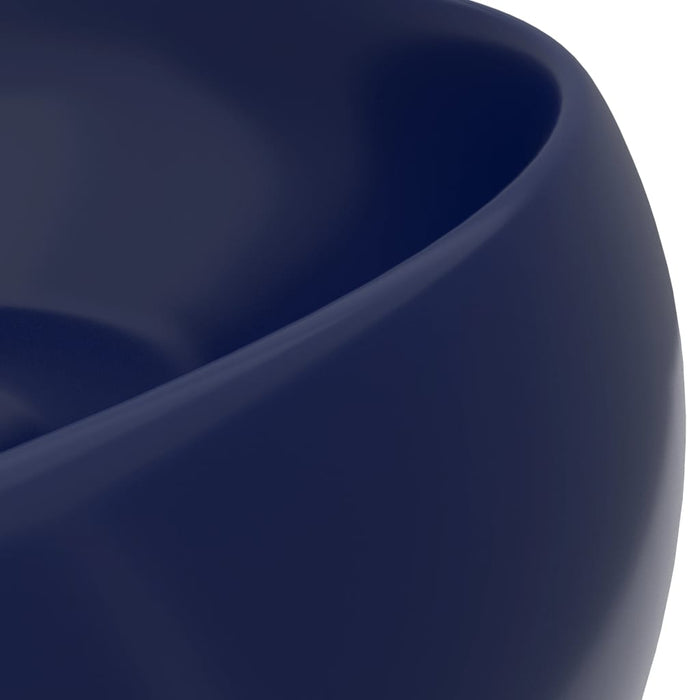 Chiuvetă baie lux albastru închis mat 40x15 cm ceramică rotund - WALTI WALTI