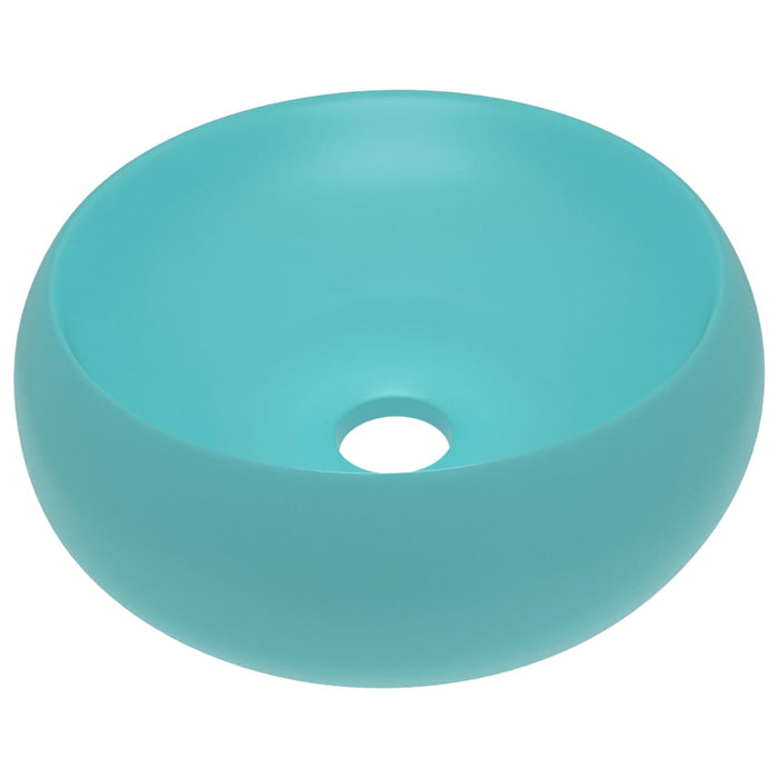 Chiuvetă baie lux verde deschis mat 40x15 cm ceramică rotund - WALTI WALTI