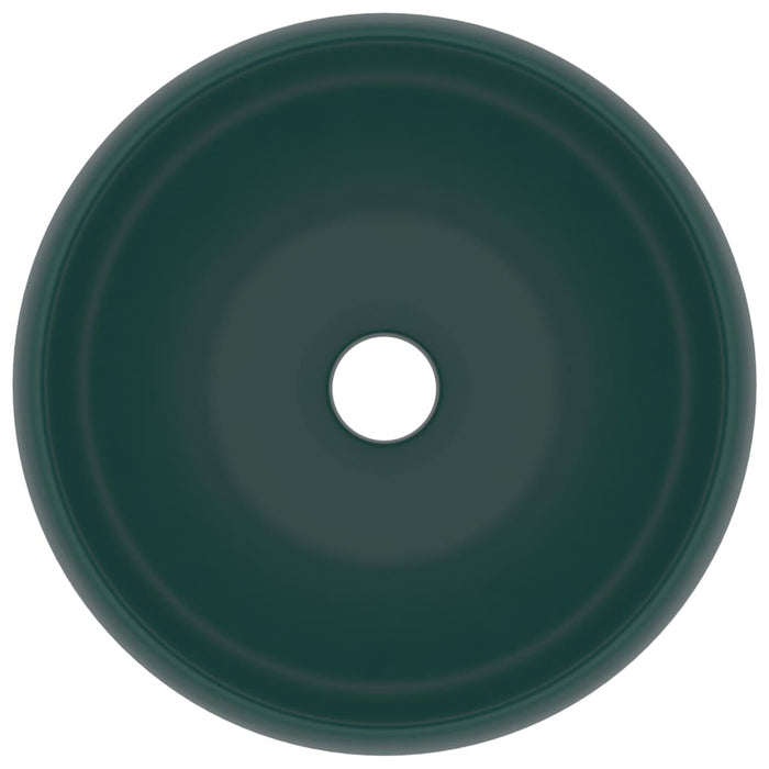 Chiuvetă baie lux verde închis mat 40x15 cm ceramică rotund - WALTI WALTI