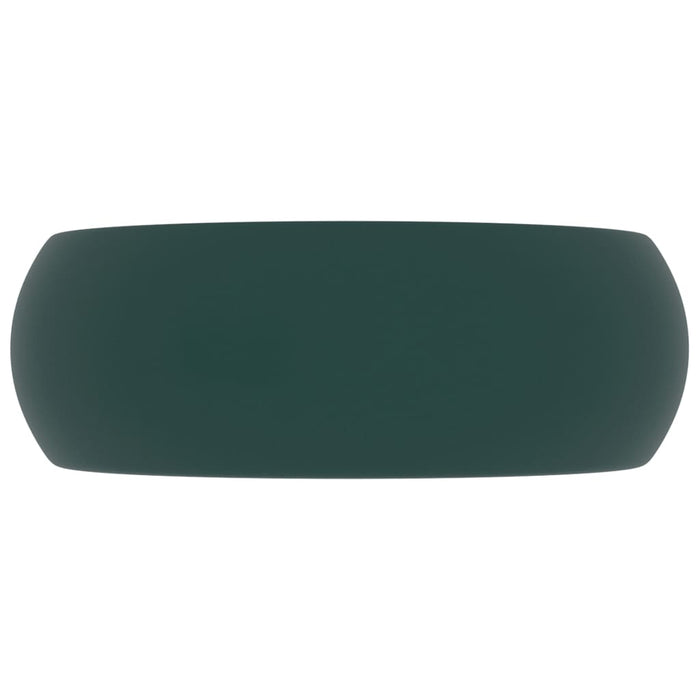 Chiuvetă baie lux verde închis mat 40x15 cm ceramică rotund - WALTI WALTI