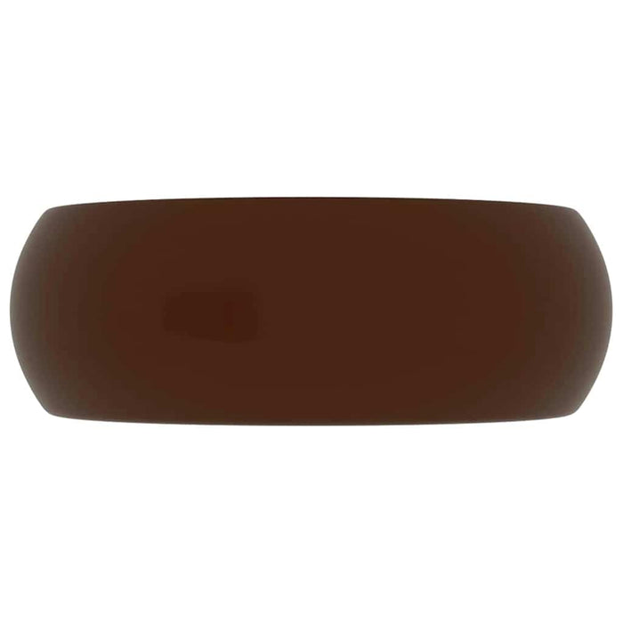 Chiuvetă de baie lux maro închis mat 40x15 cm ceramică rotund - WALTI WALTI