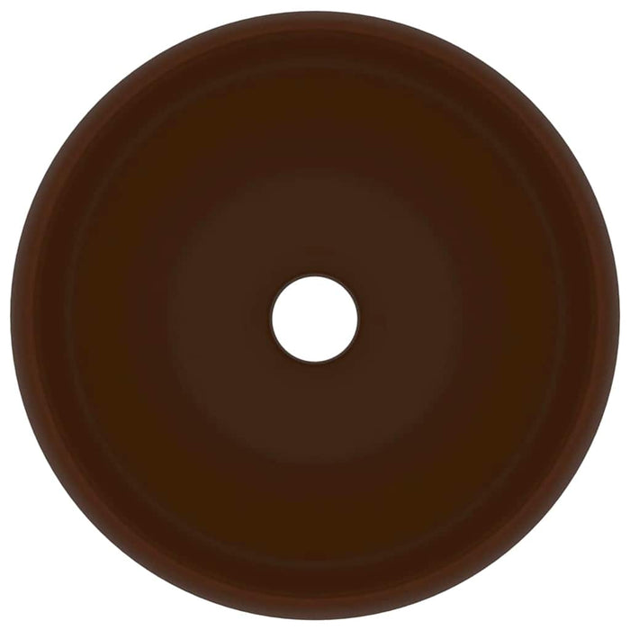 Chiuvetă de baie lux maro închis mat 40x15 cm ceramică rotund - WALTI WALTI