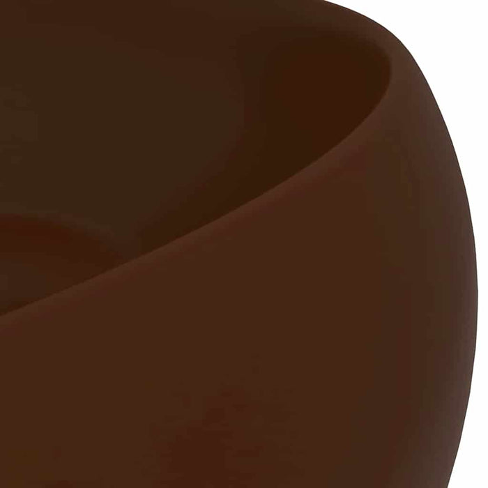 Chiuvetă de baie lux maro închis mat 40x15 cm ceramică rotund - WALTI WALTI