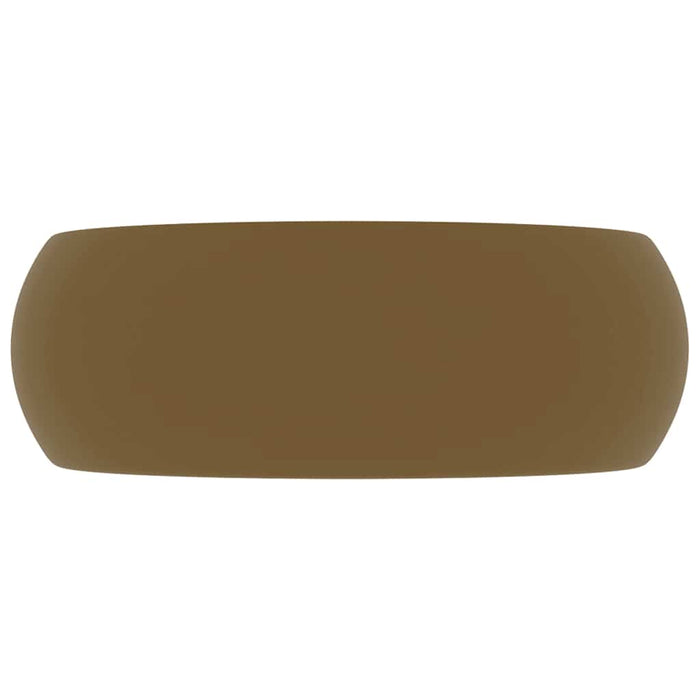 Chiuvetă baie lux, crem mat, 40x15 cm, ceramică, rotund - WALTI WALTI