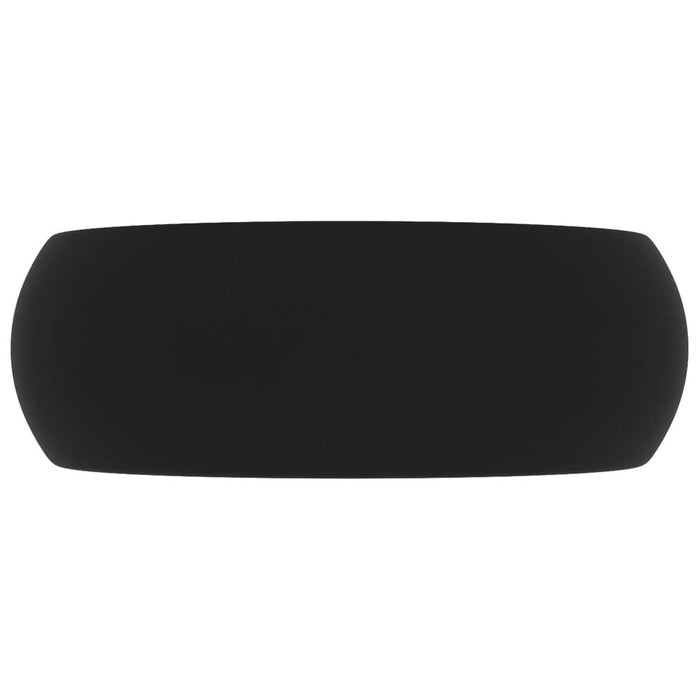 Chiuvetă baie lux, negru mat, 40x15 cm, ceramică, rotund - WALTI WALTI