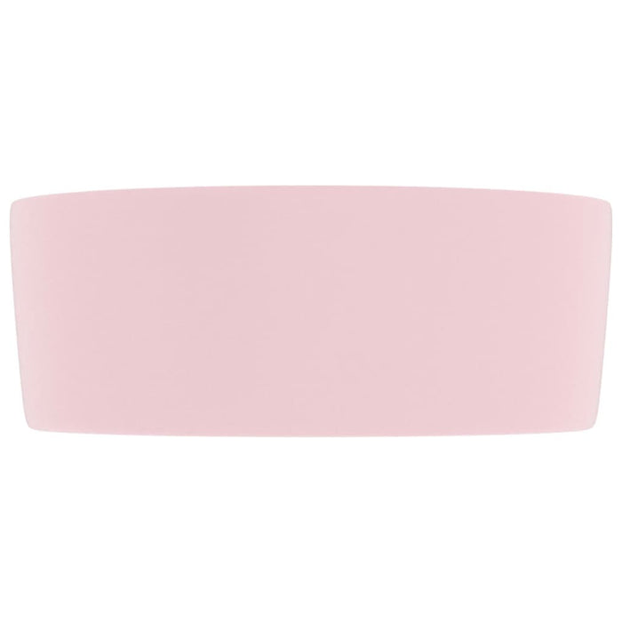 Chiuvetă de baie lux, roz mat, 40x15 cm, ceramică, rotund - WALTI WALTI