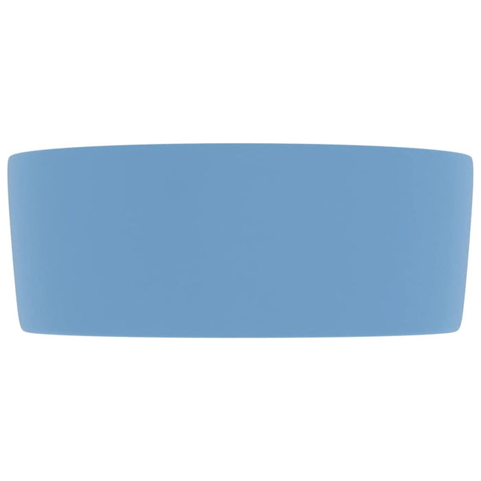 Chiuvetă baie lux albastru deschis mat 40x15 cm ceramică rotund - WALTI WALTI