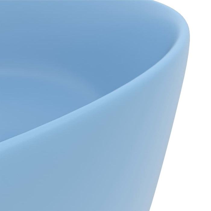 Chiuvetă baie lux albastru deschis mat 40x15 cm ceramică rotund - WALTI WALTI