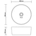 Chiuvetă baie lux albastru deschis mat 40x15 cm ceramică rotund - WALTI WALTI