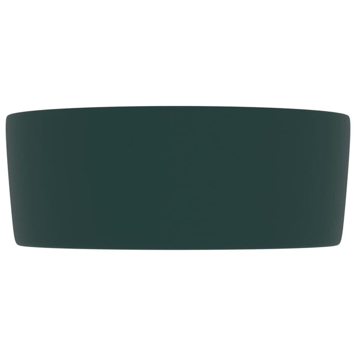 Chiuvetă baie lux verde închis mat 40x15 cm ceramică rotund - WALTI WALTI