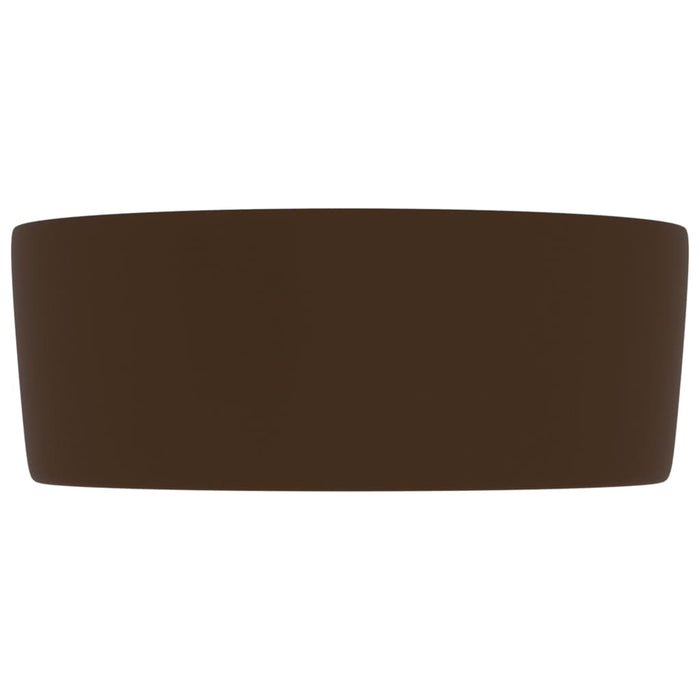 Chiuvetă de baie lux maro închis mat 40x15 cm ceramică rotund - WALTI WALTI