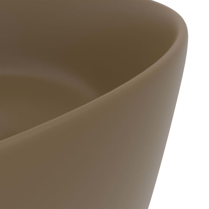 Chiuvetă baie lux, crem mat, 40x15 cm, ceramică, rotund - WALTI WALTI
