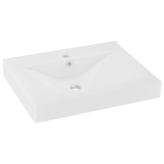 Chiuvetă baie lux orificiu robinet alb mat 60x46 cm ceramică - WALTI WALTI