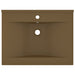 Chiuvetă baie lux, orificiu robinet crem mat 60x46 cm ceramică - WALTI WALTI