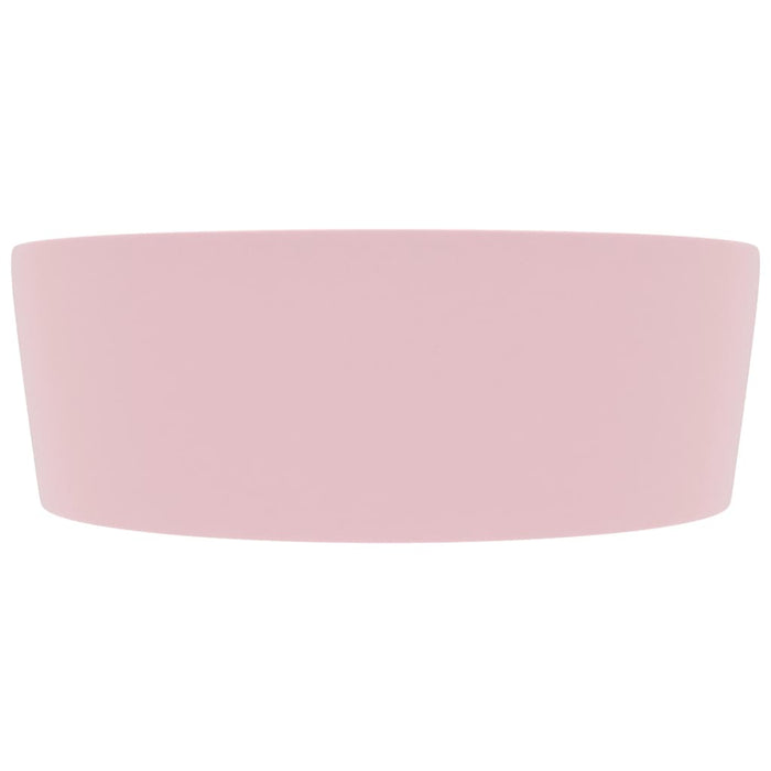 Chiuvetă de lux cu preaplin, roz mat, 36 x 13 cm, ceramică - WALTI WALTI