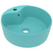 Chiuvetă de lux cu preaplin verde deschis mat 36x13 cm ceramică - WALTI WALTI