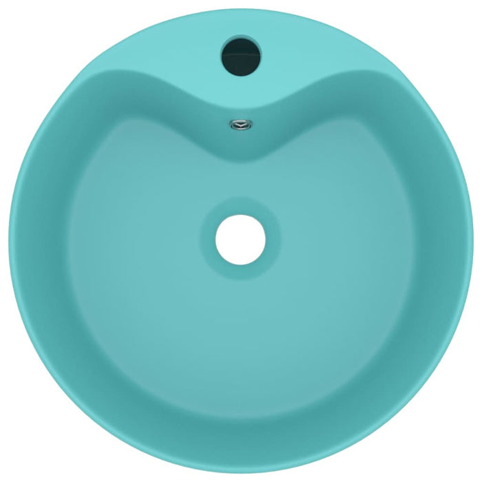 Chiuvetă de lux cu preaplin verde deschis mat 36x13 cm ceramică - WALTI WALTI