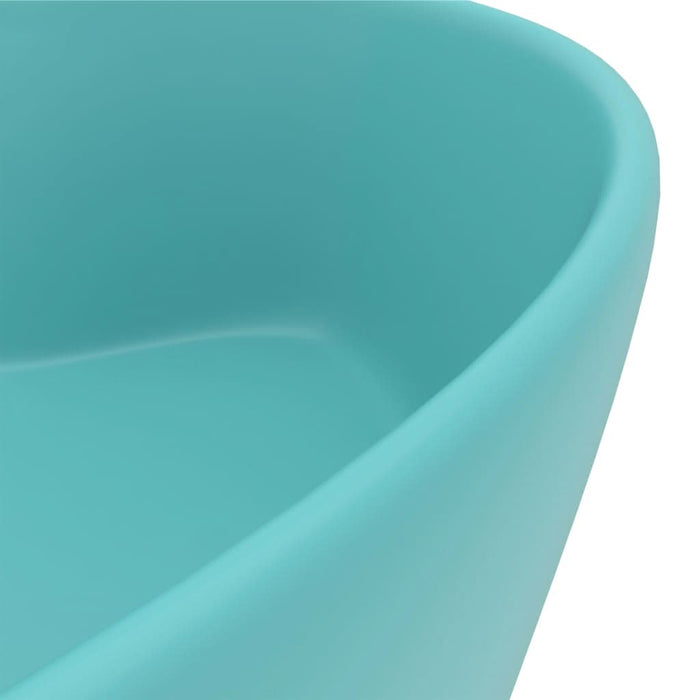Chiuvetă de lux cu preaplin verde deschis mat 36x13 cm ceramică - WALTI WALTI