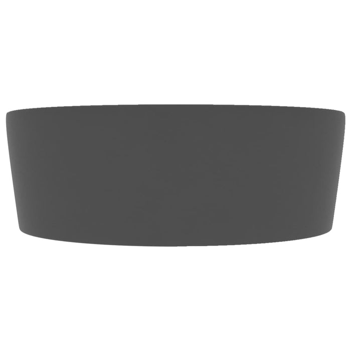 Chiuvetă de lux cu preaplin, gri închis mat, 36x13 cm, ceramică - WALTI WALTI