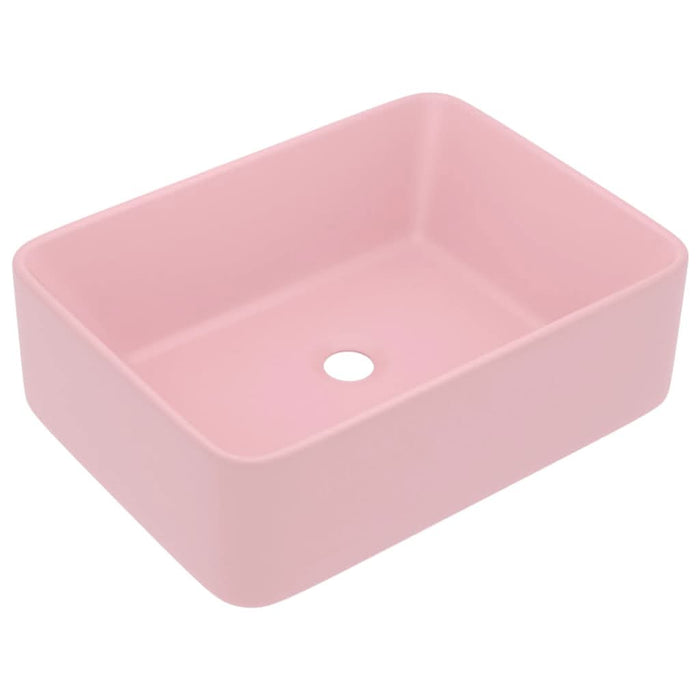 Chiuvetă de baie lux, roz mat, 41 x 30 x 12 cm, ceramică - WALTI WALTI