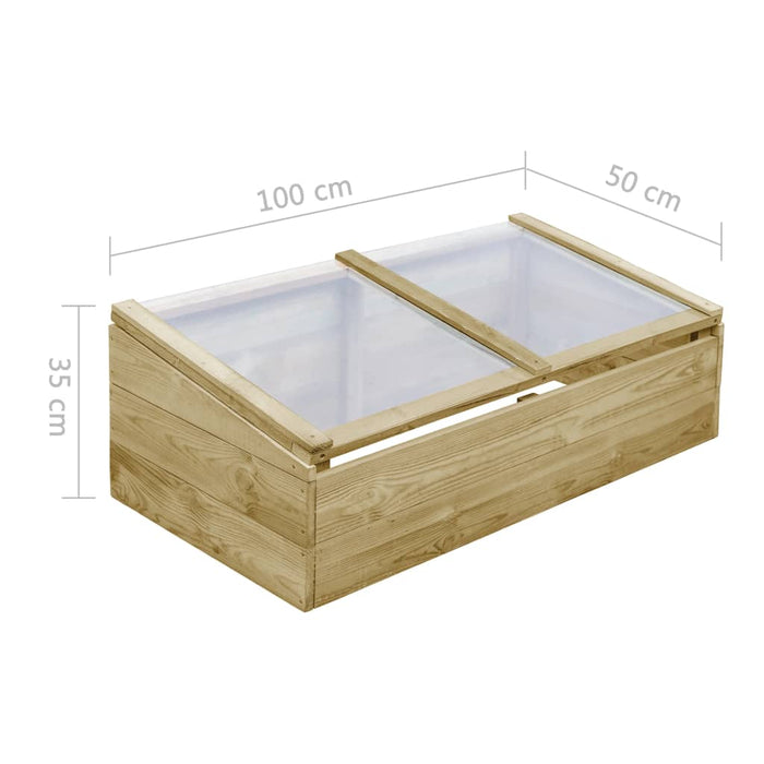 Sere, 2 buc., 100 x 50 x 35 cm, lemn de pin tratat - WALTI WALTI