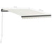 Copertină retractabilă manual, crem, 300 x 250 cm - WALTI WALTI
