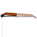 Copertină retractabilă manual, portocaliu/maro, 300 x 250 cm - WALTI WALTI