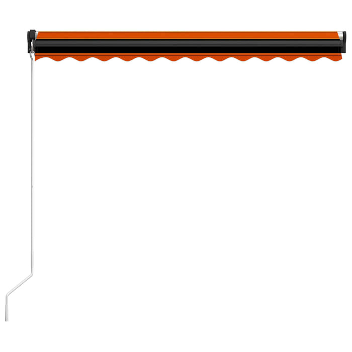 Copertină retractabilă manual, portocaliu/maro, 300 x 250 cm - WALTI WALTI