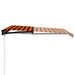 Copertină retractabilă manual, portocaliu și maro, 350 x 250 cm - WALTI WALTI