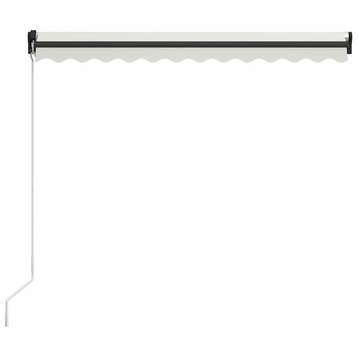 Copertină retractabilă manual cu LED, crem, 300 x 250 cm - WALTI WALTI