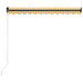 Copertină retractabilă manual cu LED, galben/alb, 300 x 250 cm - WALTI WALTI