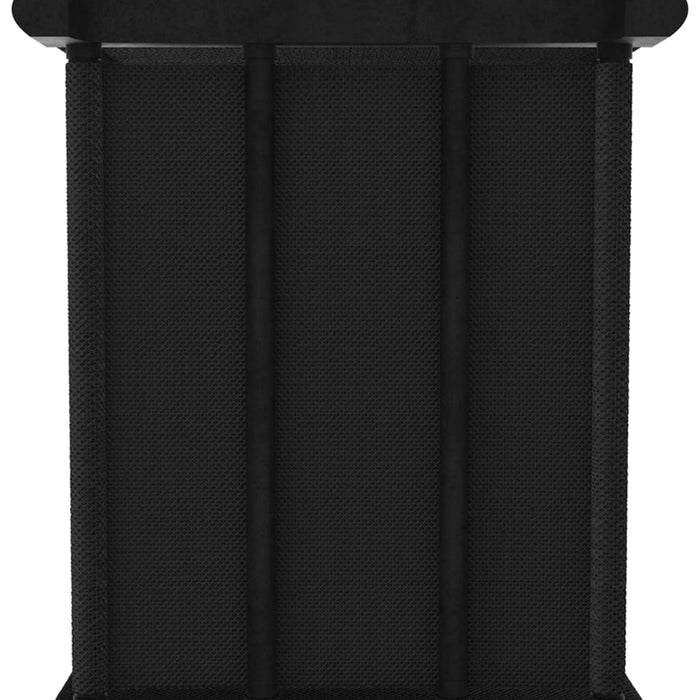 Raft expunere cu 4 cutii, negru, 69 x 30 x 72,5 cm, textil - WALTI WALTI