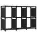 Raft expunere 6 cuburi negru 103x30x72,5 cm, material textil - WALTI WALTI