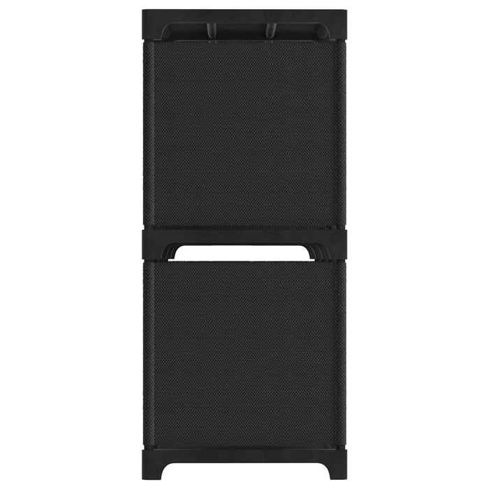 Raft expunere 6 cuburi negru 103x30x72,5 cm, material textil - WALTI WALTI