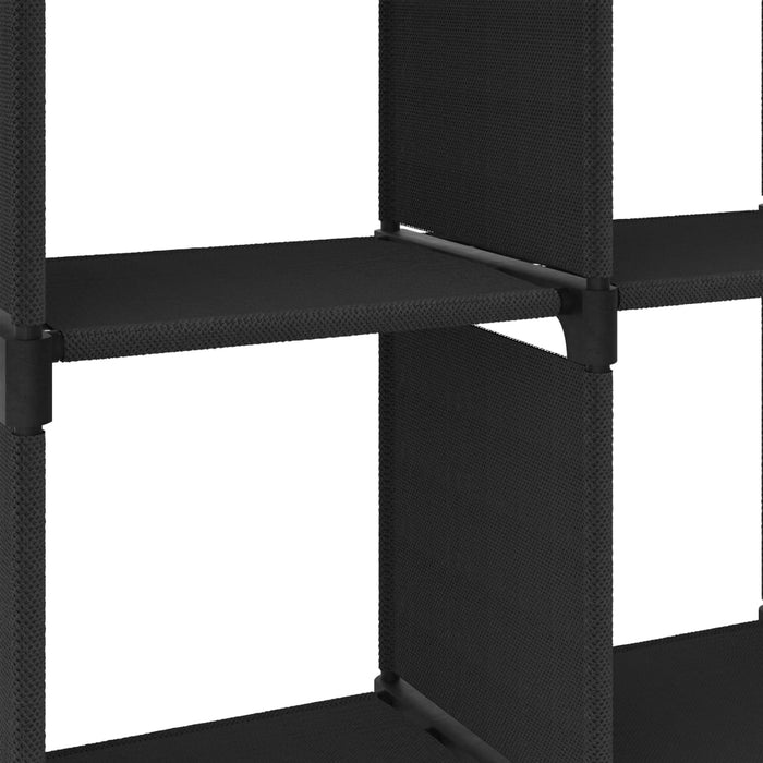 Raft expunere 6 cuburi negru 103x30x72,5 cm, material textil - WALTI WALTI