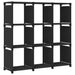 Raft expunere 9 cuburi negru 103x30x107,5 cm, material textil - WALTI WALTI