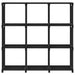 Raft expunere 9 cuburi negru 103x30x107,5 cm, material textil - WALTI WALTI