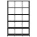 Raft expunere, 15 cuburi, negru, 103x30x175,5 cm, textil - WALTI WALTI